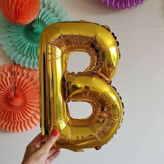 Picture of HAPPY FALL Halloween 16" Letters Foil Mylar Balloons Banner Garland