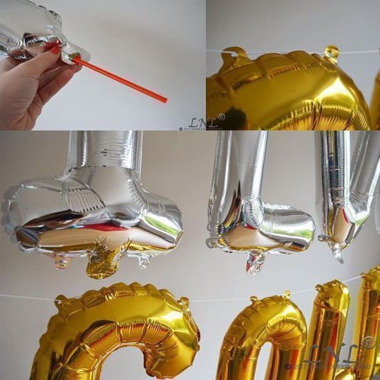 Picture of BOO YOU ALL  Halloween 16" Letters Foil Mylar Balloons Banner Garland