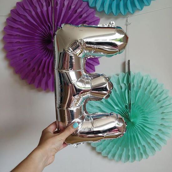 Picture of BOO YOU ALL  Halloween 16" Letters Foil Mylar Balloons Banner Garland