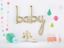 Picture of Silver Baby Script balloon 34 in Gender Reveal Baby Shower