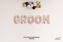 Picture of GROOM Rose Gold Letters 34 Inch Foil Balloons