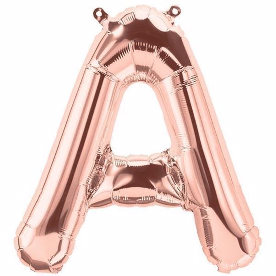 Picture of #BFF Rose Gold Silver Letter Balloons