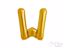 Gold foil balloon letter W