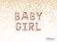 Picture of Rose Gold Balloon Banner Letters  BABY GIRL