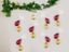 Picture of Burgundy Balloons Banner Raindrop Garland White Gold