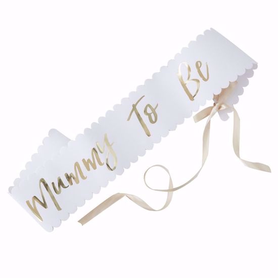 Picture of Mum To Be Sash Baby Shower Party Decorations